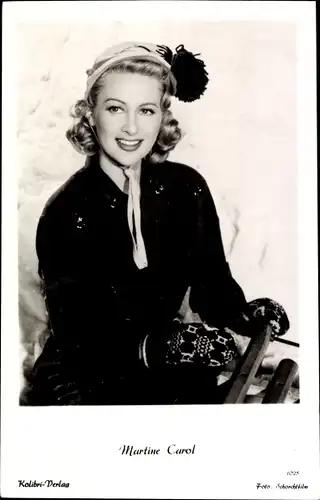 Ak Schauspielerin Martine Carol, Portrait, Film Liebenswerte Frauen?