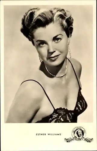 Ak Schauspielerin Esther Williams, Portrait