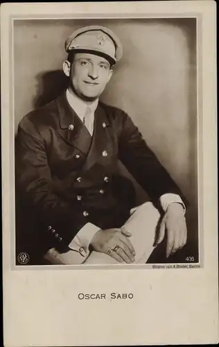 Ak Schauspieler Oscar Sabo, Portrait