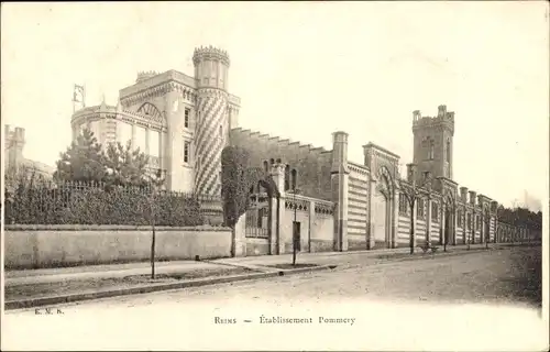 Ak Reims Marne, Etablissement Pommery