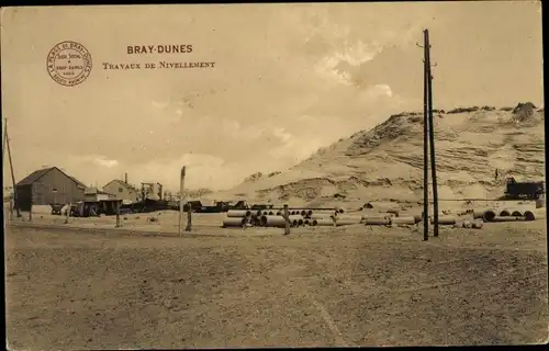 Ak Bray Dunes Nord, Nivellierungsarbeiten