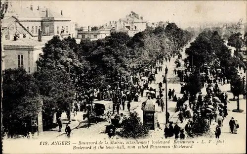 Ak Angers Maine et Loire, Boulevard de la Mairie, actuellement boulevard Bessonneau