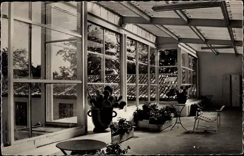 Ak Penne d'Agenais Lot et Garonne, Chateau de Ferrie, Teilansicht des Solariums