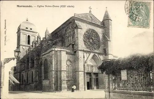 Ak Marmande Lot-et-Garonne, Kirche Notre-Dame