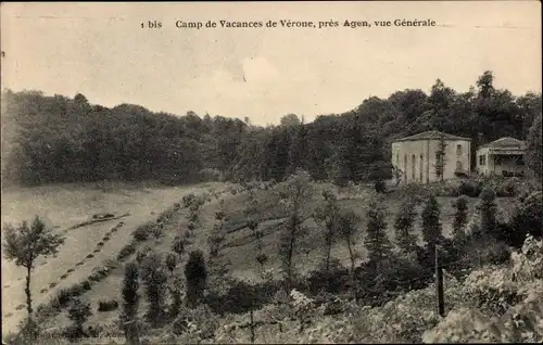 Ak Agen Lot et Garonne, Ferienlager Verona, Gesamtansicht