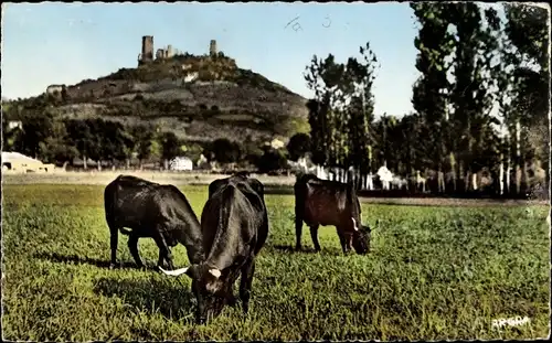 Ak Saint Céré Lot, Les Tours St. Laurent