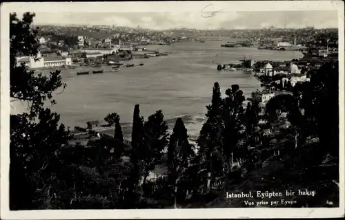 Ak Constantinople Istanbul Türkiye, Eyüpten bir bakış