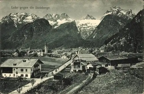 Ak Lofer in Salzburg, Panorama, Loferer Steinberge