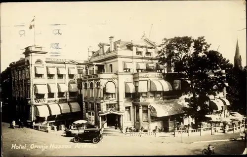 Ak Arnhem Gelderland Niederlande, Hotel Oranje Nassau