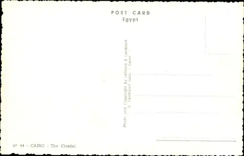 Ak Cairo Kairo Ägypten, Zitadelle