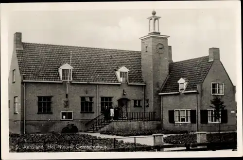 Ak Sint Annaland Zeeland Niederlande, Het Nieuwe Gemeentehuis