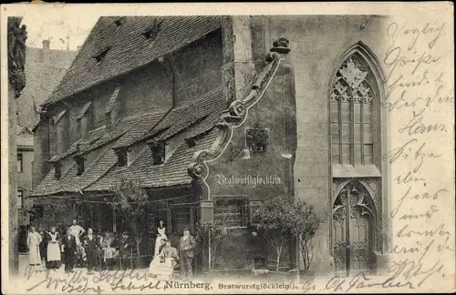Ak Nürnberg in Mittelfranken, Bratwurstglöcklein