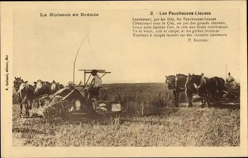 Ak La Maison en Beauce, Les Faucheuses-Lieuses