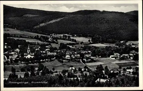 Ak Karpacz Krummhübel im Riesengebirge Schlesien, Gesamtansicht