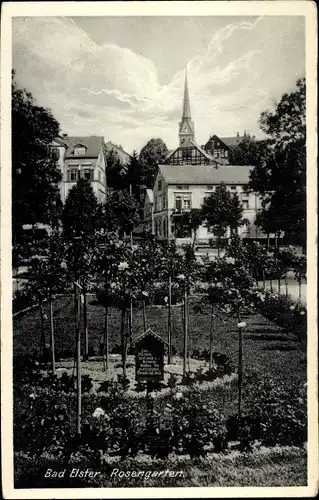 Ak Bad Elster im Vogtland, Rosengarten