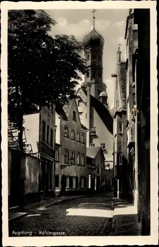 Ak Augsburg in Schwaben, Kohlergasse, Glockenturm