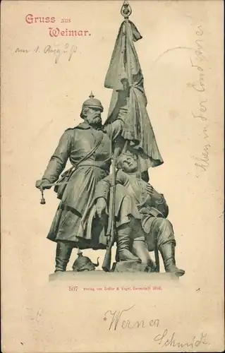 Ak Weimar in Thüringen, Denkmal