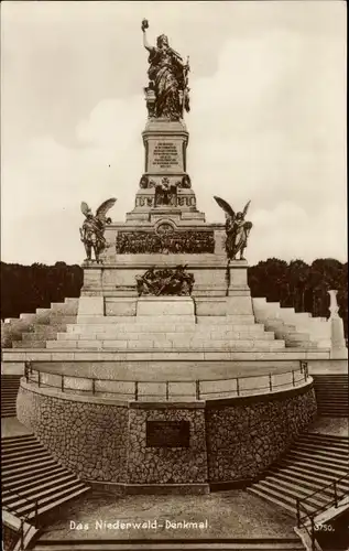 Ak Rüdesheim am Rhein, Niederwald Nationaldenkmal