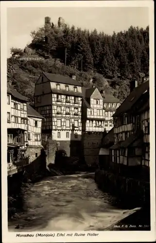 Ak Monschau Eifel, Ruine Haller