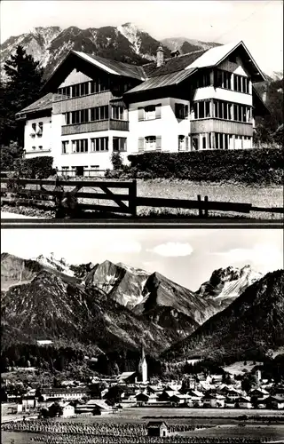 Ak Oberstdorf im Oberallgäu, Gesamtansicht, Haus Ettensberg