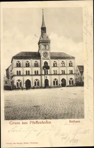 Ak Pfaffenhofen an der Ilm Oberbayern, Rathaus