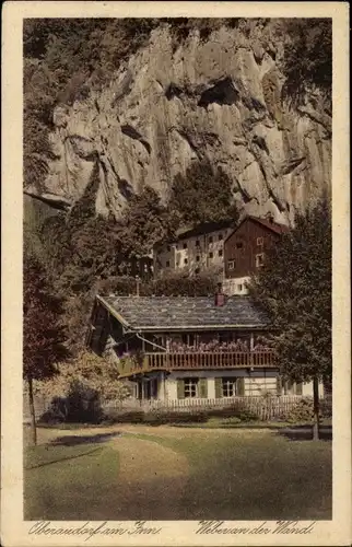 Ak Oberaudorf am Inn Oberbayern, Weber an der Wand