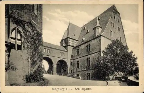 Ak Marburg an der Lahn, Schloss