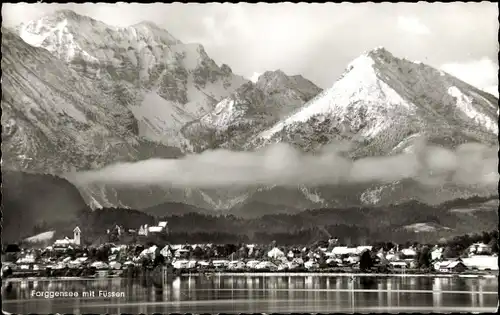 Ak Füssen im Ostallgäu, Farggensee, Panorama