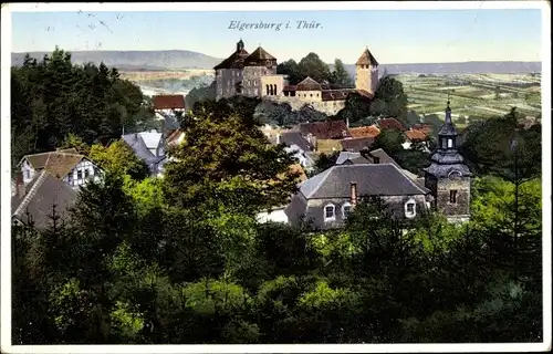 Ak Elgersburg in Thüringen, Teilansicht, Kirche, Schloss