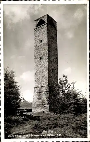 Ak Oberharmersbach im Schwarzwald, Brandenkopfturm