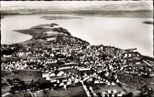 Ak Radolfzell am Bodensee, Panorama, Fliegeraufnahme