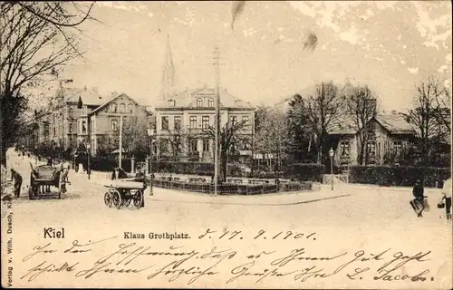 Ak Kiel in Schleswig Holstein, Klaus Groth Platz