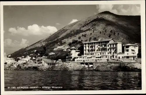 Ak Nervi Genova Genua Liguria, Albergo Miramare