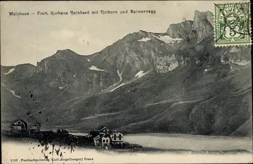 Ak Melchsee Frutt Kerns Kanton Obwalden, Kurhaus Reinhard, Rothorn
