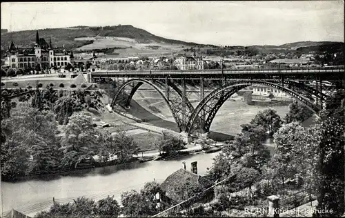 Ak Bern Stadt Schweiz, Kirchenfeldbrücke