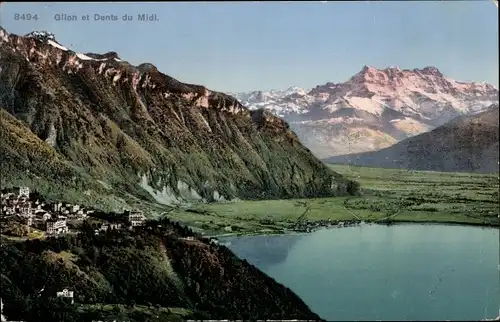 Ak Glion Montreux Kanton Waadt, Panorama