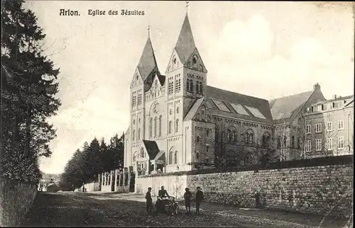 Ak Arlon Aarlen Wallonien Luxemburg, Jesuitenkirche