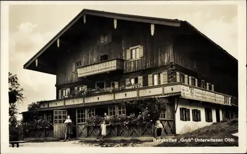 Ak Unterwössen in Oberbayern, Bergcafé Grub