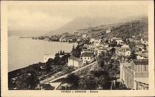 Ak Fasano Gardone Riviera Lombardia, Panorama