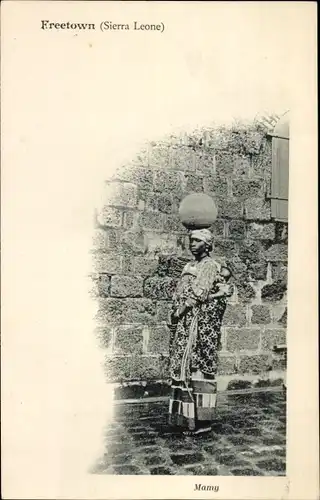 Ak Freetown Sierra Leone, Mutter mit Kind