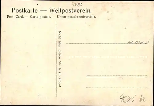 Ak Friedrichshafen am Bodensee, Kolonie Langenstein, erste drei Häuser, Stadt