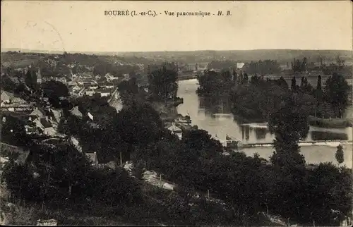 Ak Bourré Loir-et-Cher, Vue Panoramique
