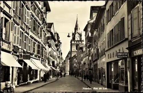 Ak Yverdon les Bains Kanton Waadt, Rue du Lac