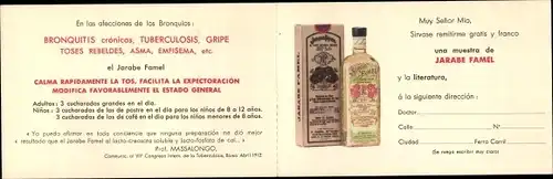 Klapp Ak Reklame, Senores J. Pauly & Cie., Jarabe Famel, Havanna, Kuba