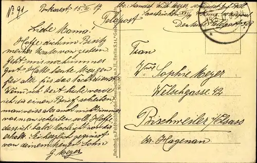 Ak București Bukarest Rumänien, Theaterplatz