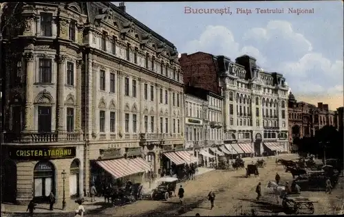 Ak București Bukarest Rumänien, Piata Teatrului National