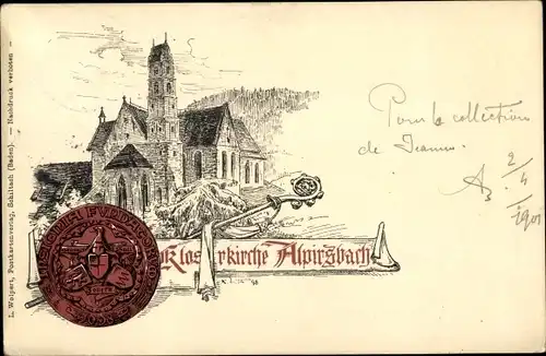 Ak Alpirsbach im Schwarzwald, Klosterkirche