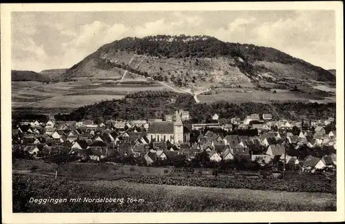 Ak Deggingen in Württemberg, Totalansicht mit Nordalbberg