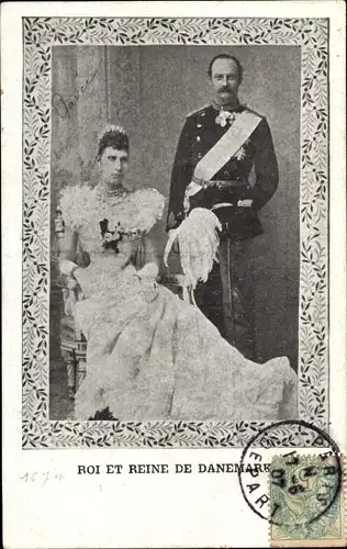 Ak Friedrich VIII, König von Dänemark, Louise von Schweden-Norwegen