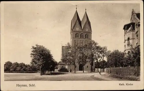 Ak Chojnów Haynau Schlesien, Katholische Kirche